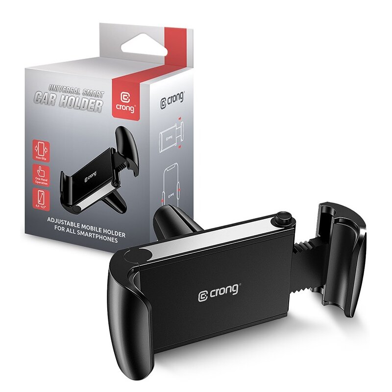 Uchwyt na telefon CRONG Universal Smart Car Holder Czarny