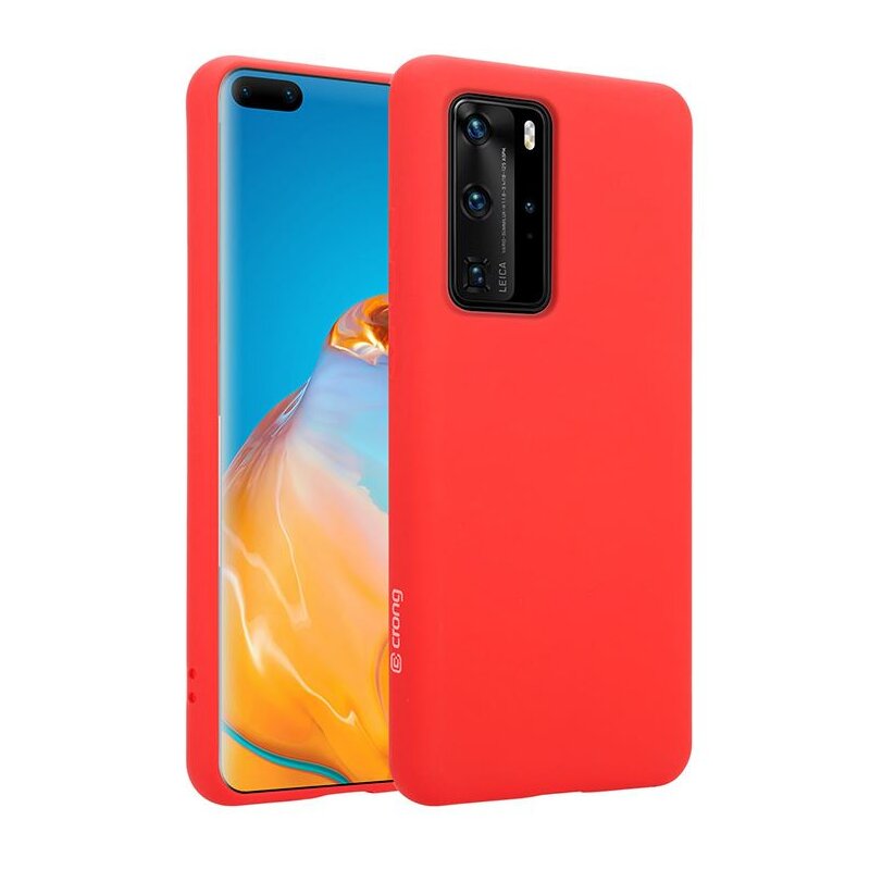 Etui CRONG Color Cover do Huawei P40 Pro Czerwony