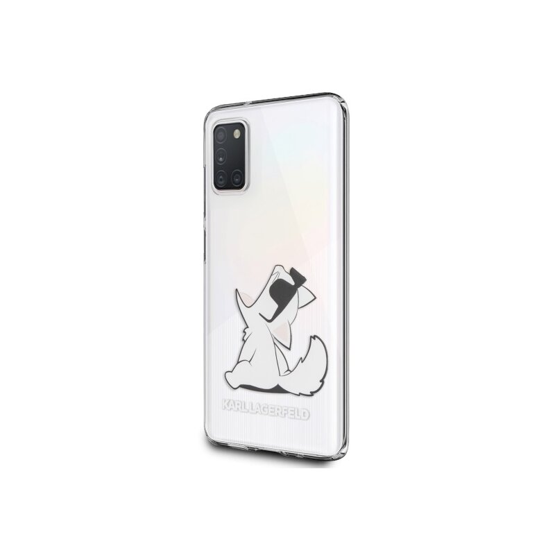 Etui KARL LAGERFELD Choupette Fun do Samsung Galaxy A31 Przezroczysty