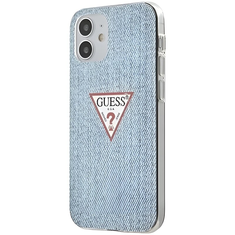 Etui GUESS Jeans Collection do Apple iPhone 12 mini Niebieski