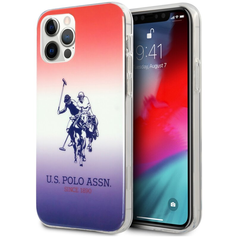 Etui US POLO ASSN Gradient Collection do Apple iPhone 12 Pro Gradient