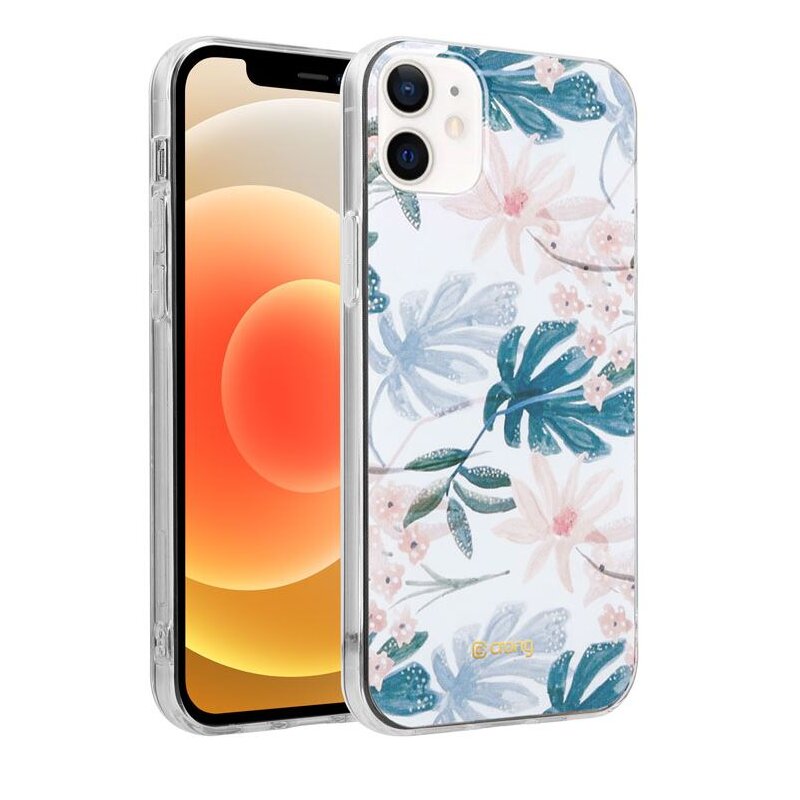 Etui CRONG Flower Case do Apple iPhone 12 Mini Biały