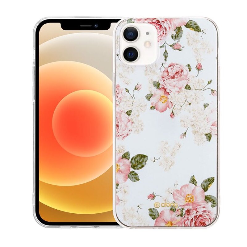 Etui CRONG Flower Case do Apple iPhone 12 Mini Biały