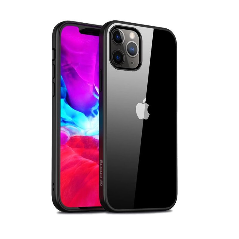 Etui CRONG Clear Cover do Apple iPhone 12 Pro Max Czarny