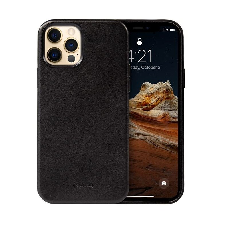 Etui CRONG Essential Cover do Apple iPhone 12 Pro Max Czarny