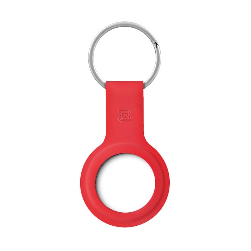 Brelok CRONG Silicone Case Key Ring do Apple AirTag 1/2 Czerwony