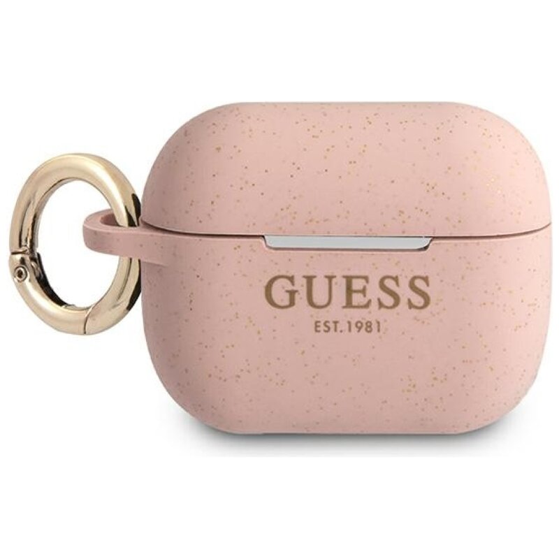 Guess Silicone Glitter GUAPSGGEP do AirPods Pro Różowy
