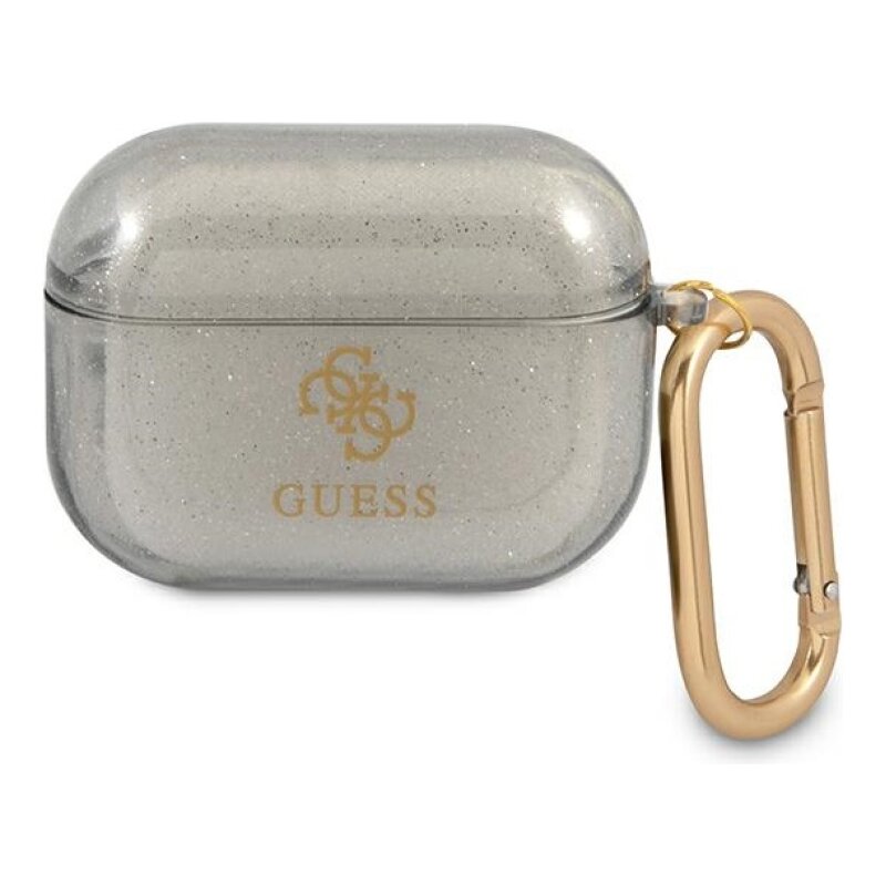 Guess Glitter Collection do AirPods Pro Przezroczysty/Czarny