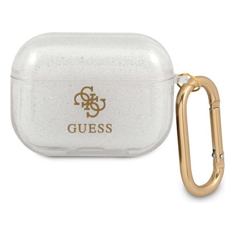 Guess Glitter Collection do AirPods Pro Przezroczysty/Złoty