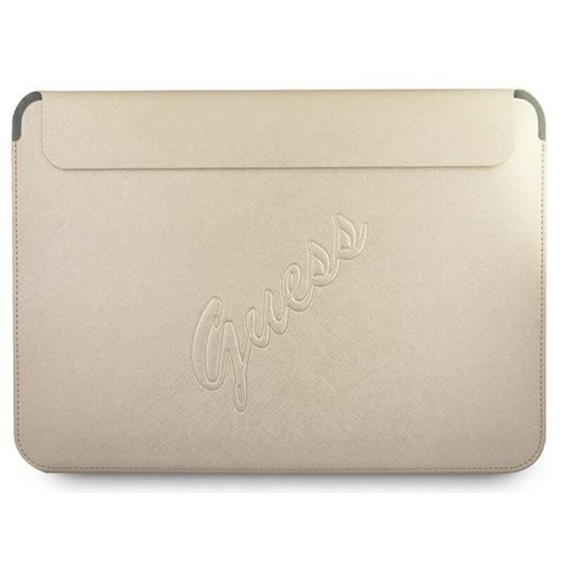 Guess GUCS13PUSASLG Saffiano Script  Złoty