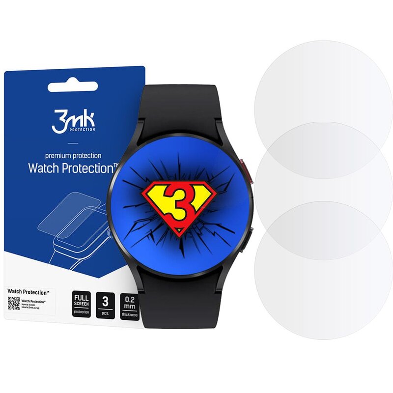 Szkło hybrydowe 3MK Watch Protection do Galaxy Watch 4 44mm