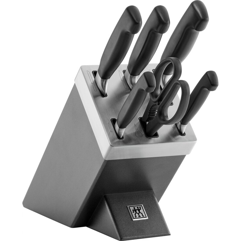 Zestaw 5 noży w bloku samoostrzącym ZWILLING Four Star 35148-507-0 7 elementów