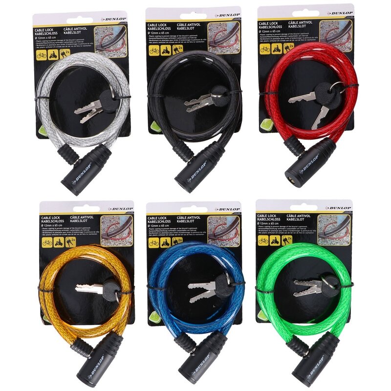 Zapięcie rowerowe DUNLOP 2082646 Linka