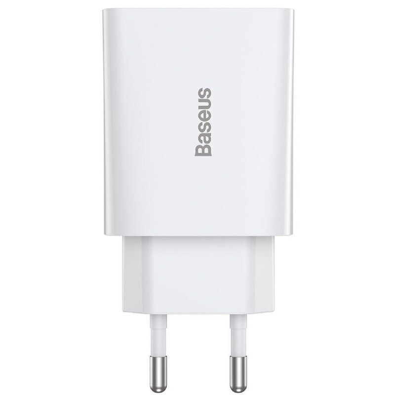 Ładowarka sieciowa BASEUS Speed Mini Quick Charger 20W Biały ładowarka do telefonu USB-C