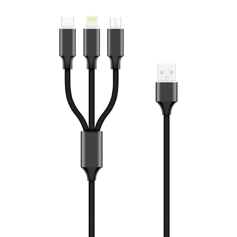 Kabel USB - USB-C/Lightning/Micro USB FOREVER 1,2 m