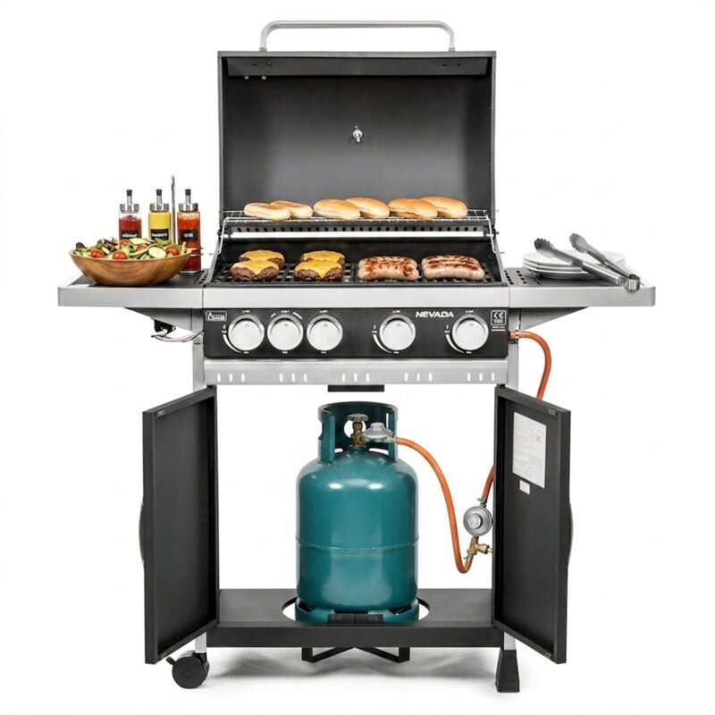 Grill ogrodowy gazowy ACTIVA Nevada 19751G 14 kW 63 x 38 cm