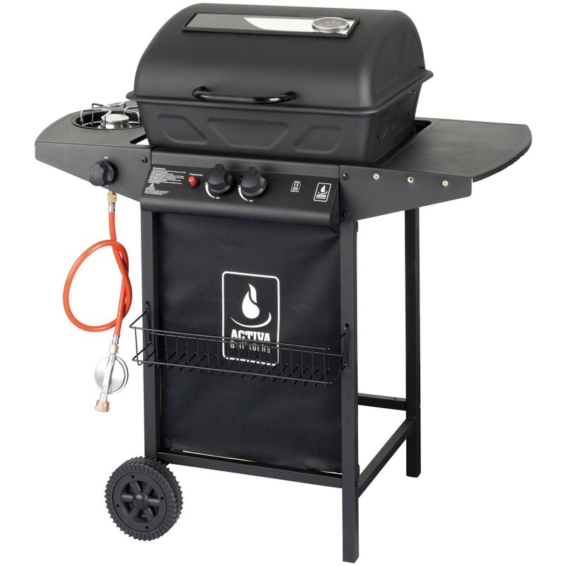 Grill gazowy ACTIVA Halifax 11993 5.5 kW + 2.5 kW 48 x 37 cm