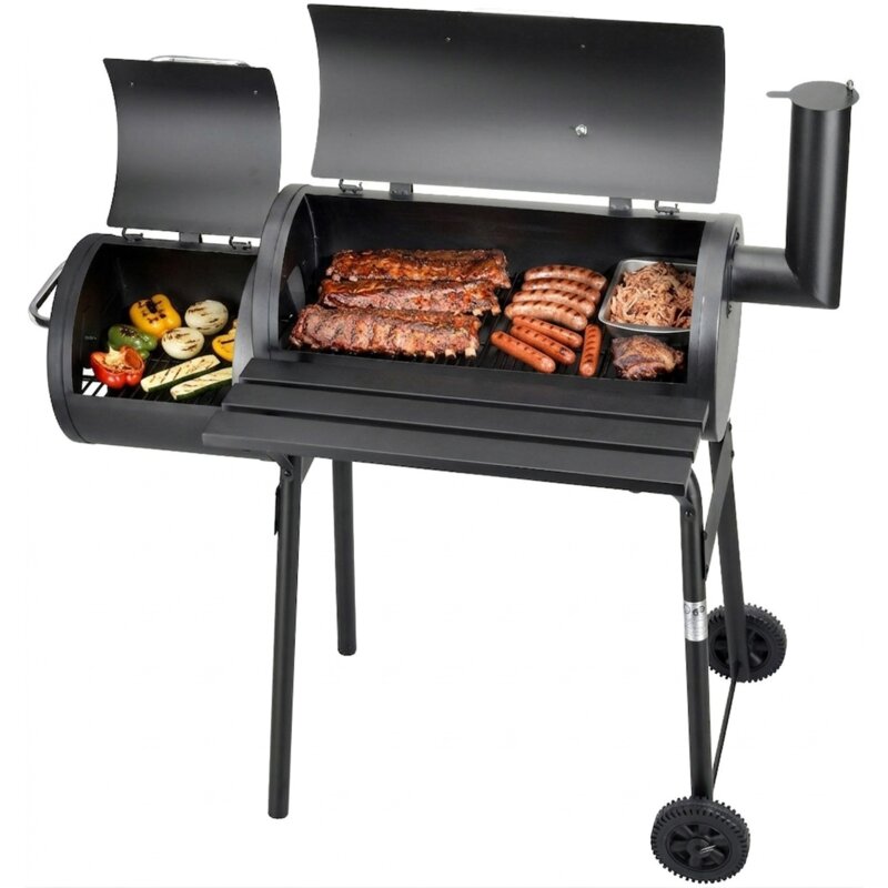 Grill ogrodowy węglowy ACTIVA Lokomotywa Texas 11225 Zamykany, z termometrem