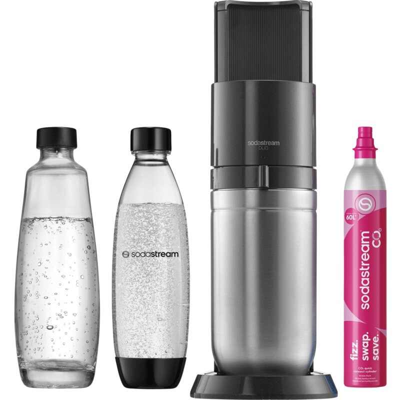 Saturator SODASTREAM Duo Szary + 2 butelki