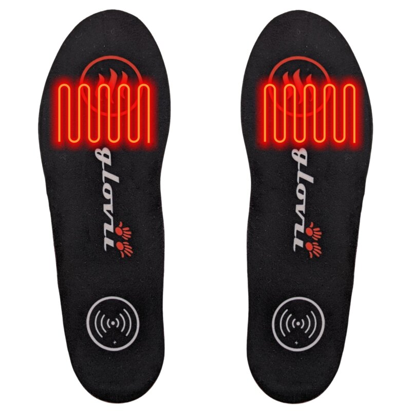 Podgrzewane wkładki do butów GLOVII GW3 (rozmiar M) Czarno-czerwony