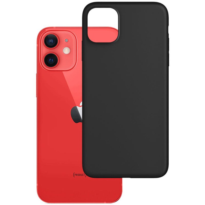3mk Matt Case do iPhone 13 czarny