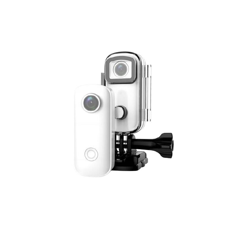 Kamera sportowa SJCAM C100+ Biała 1440p Filmy 2K WiFi, Obudowa wodoodporna