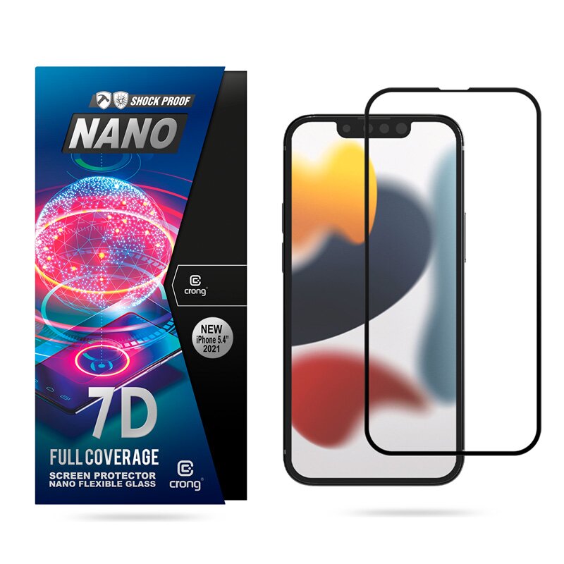 Szkło hybrydowe CRONG Nano Flexible Glass do iPhone 13 mini