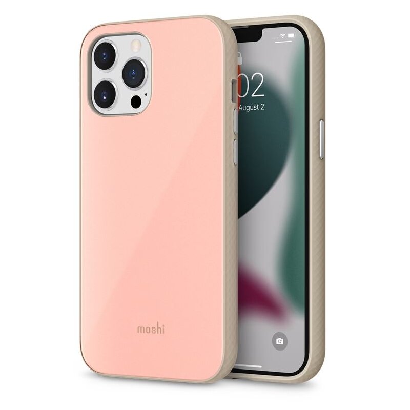 Etui MOSHI iGlaze Slim Hardshell Case do Apple iPhone 13 Pro Max Różowy