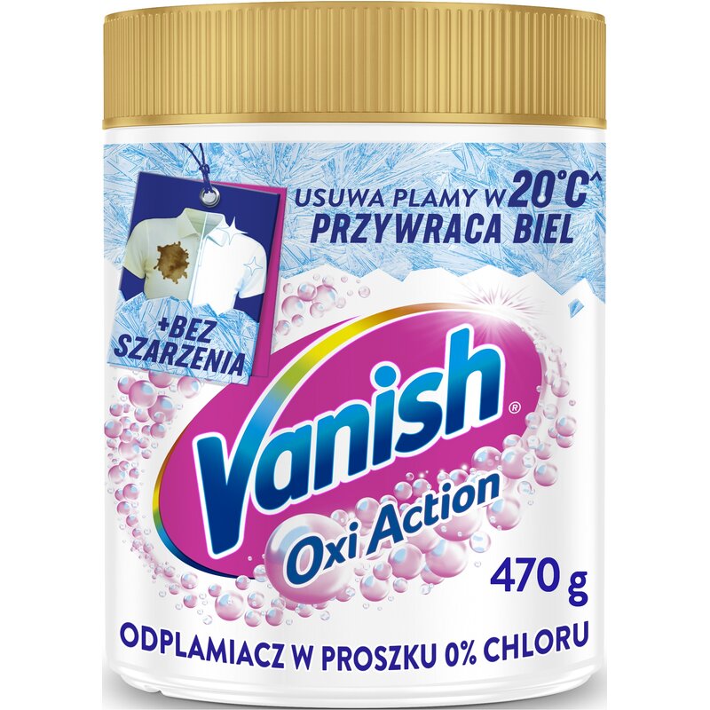 Odplamiacz do prania VANISH Oxi Action Biały 0.47 kg