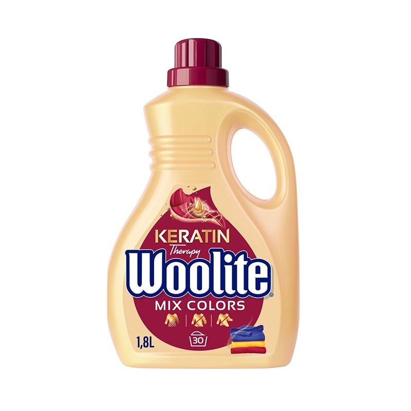 Płyn do prania WOOLITE Keratin Therapy 1800 ml do kolorowych tkanin z keratyną