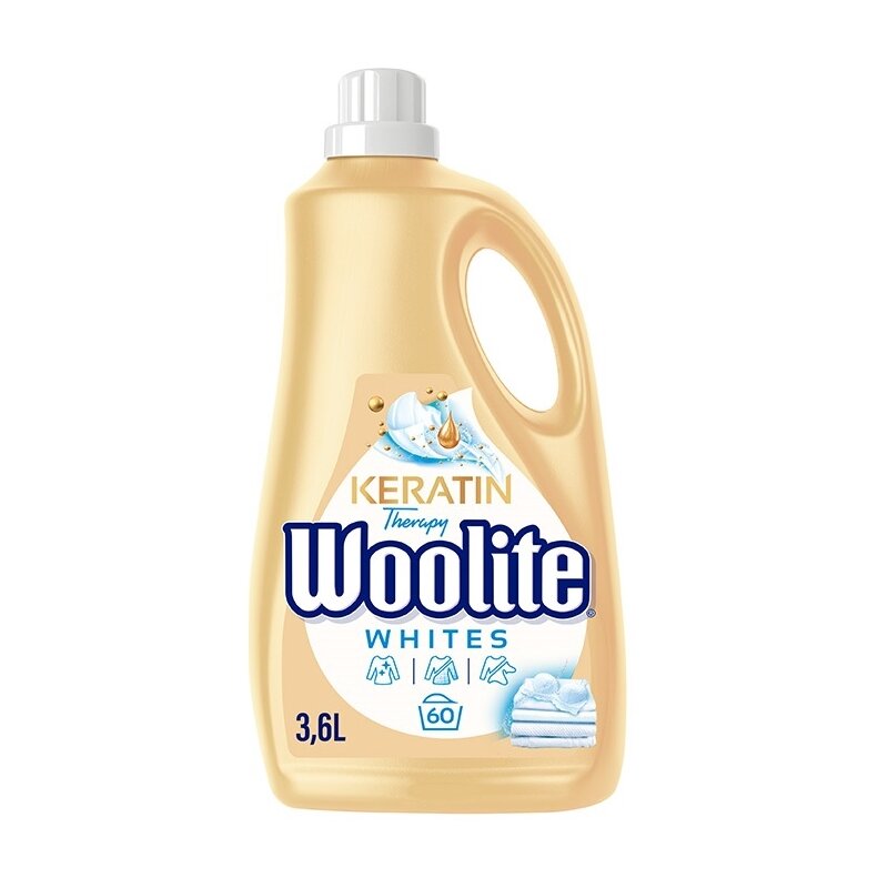 Płyn do prania WOOLITE Keratin Therapy 3600 ml do białych i jasnych tkanin z keratyną