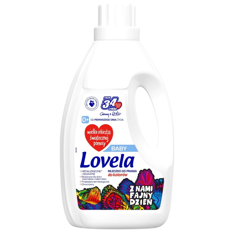 Płyn do prania LOVELA Baby 1450 ml do kolorowych tkanin hipoalergiczny dla niemowląt