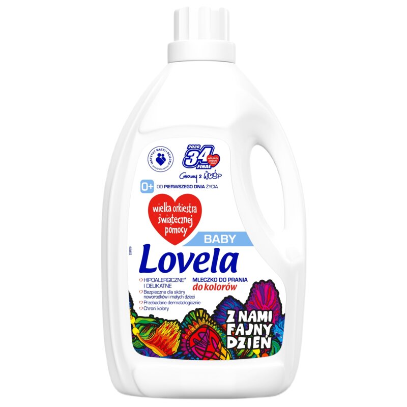 Płyn do prania LOVELA Baby 2900 ml do kolorowych tkanin hipoalergiczny dla niemowląt
