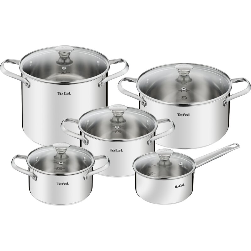 Zestaw garnków TEFAL Cook Eat B921SA55 (10 elementów)