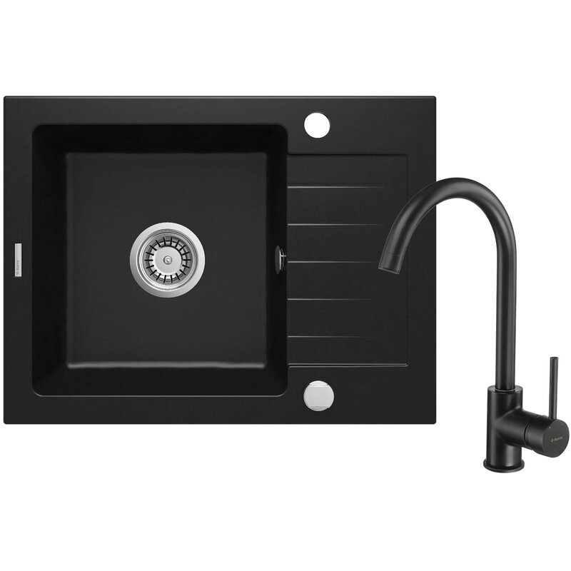 Deante Zorba ZQZAN11A Nero + bateria Czarny