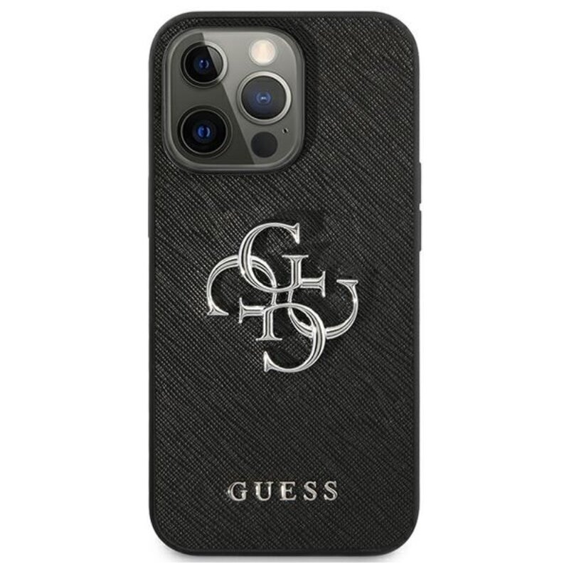 Etui GUESS Saffiano do Apple iPhone 13 Pro Czarny
