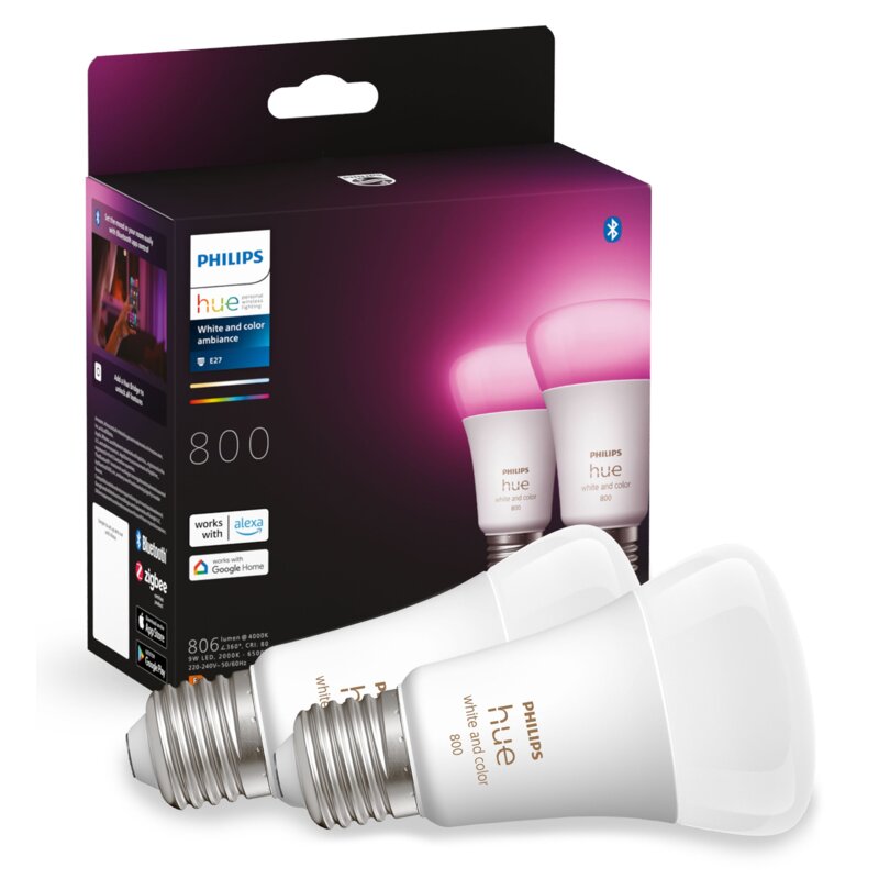 Philips Hue White and Colour Ambiance E27 2 szt.