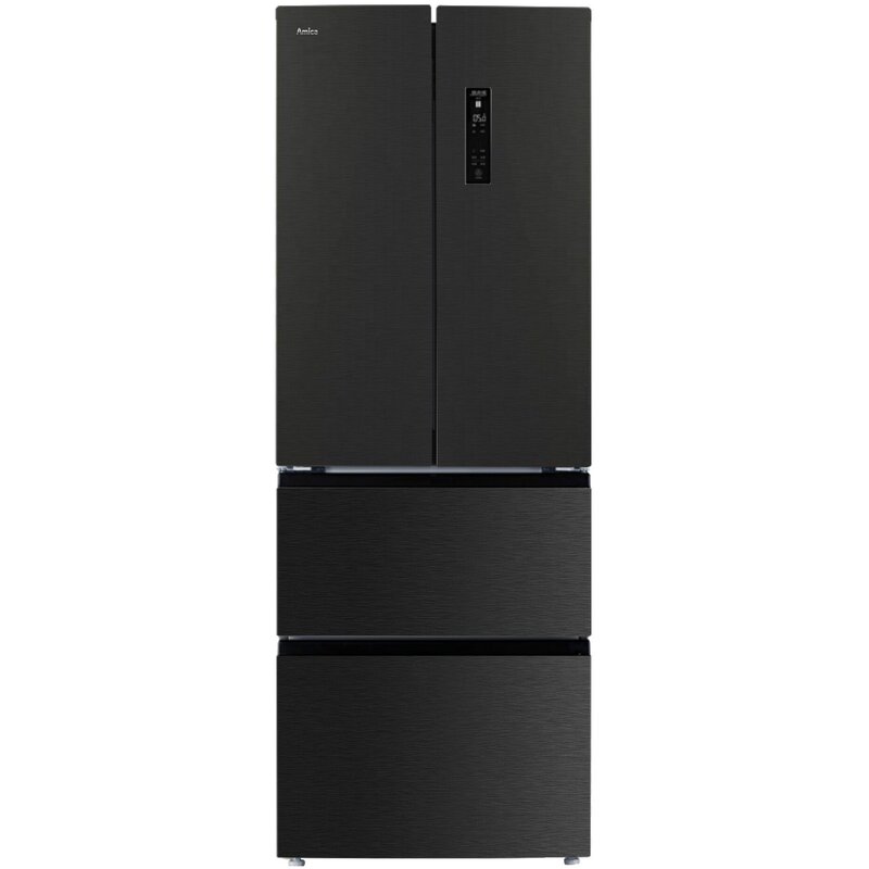 Lodówka AMICA FY3269.6DFBX No frost Side by side 180.3cm Czarna inox