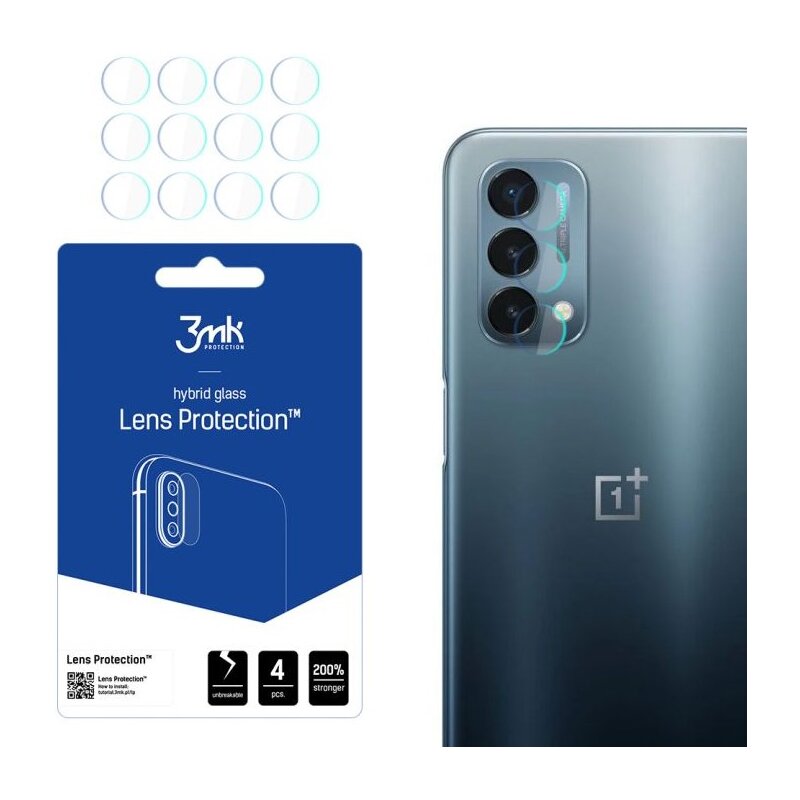 Szkło hybrydowe na obiektyw 3MK Lens Protection do OnePlus Nord N200 5G