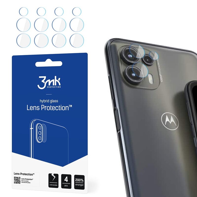 Szkło hybrydowe na obiektyw 3MK Lens Protection do Motorola Edge 20 Lite