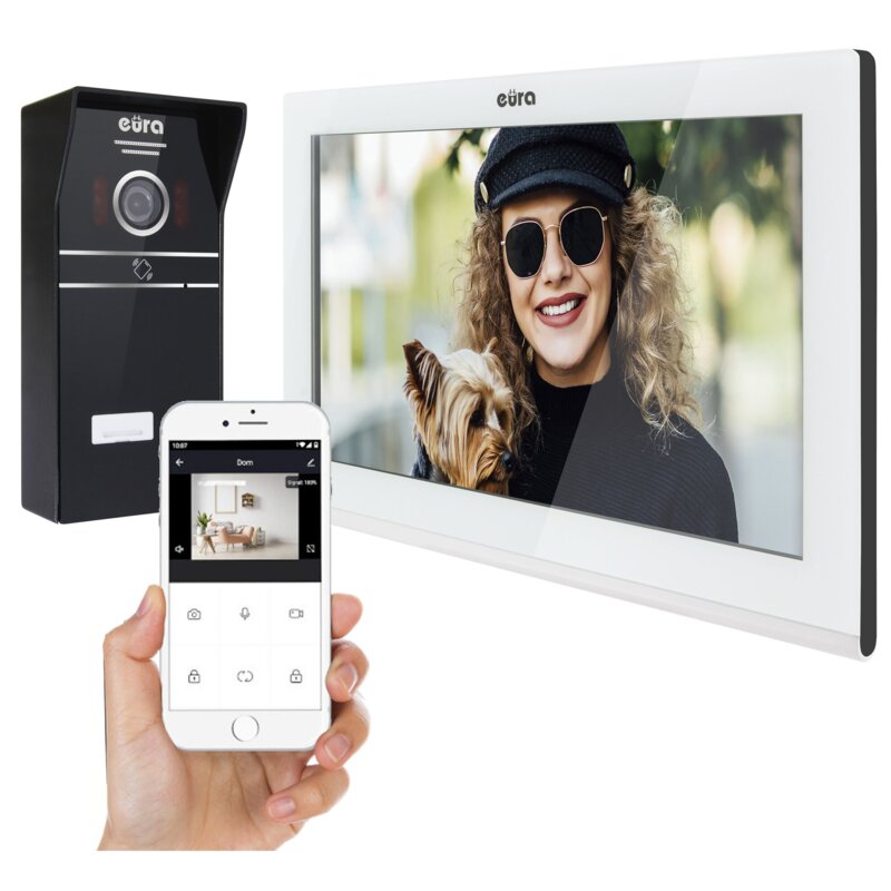 Wideodomofon EURA VDP-98C5 Biały Wi-Fi