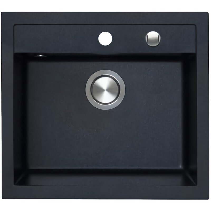 Zlewozmywak jednokomorowy BERG Hobart BRQ14104 1.0 Onyx 51x56.5