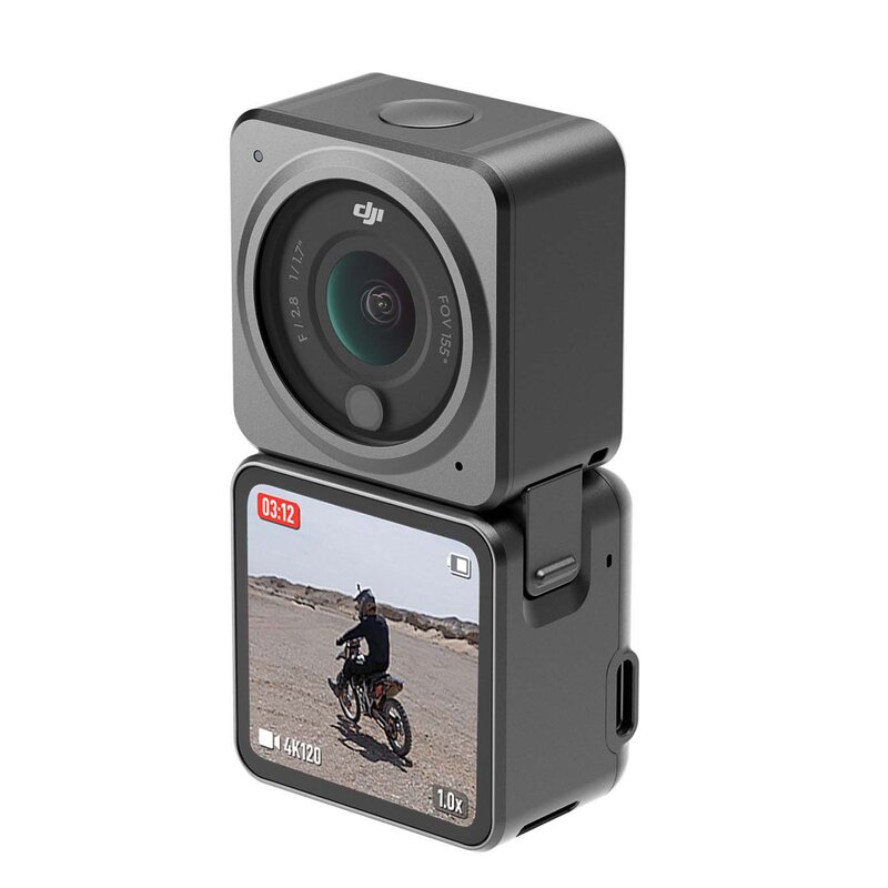 Kamera sportowa DJI ACTION 2 DUAL-SCREEN COMBO, filmy 4K 120FPS, 160 minut pracy, Wi-Fi, Bluetooth
