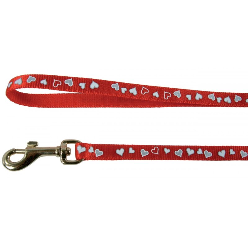 Smycz ZOLUX Serce (100 x 1 cm) Czerwony