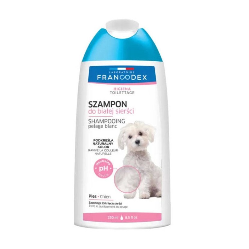 Szampon dla psa FRANCODEX PL do białej sierści 250 ml
