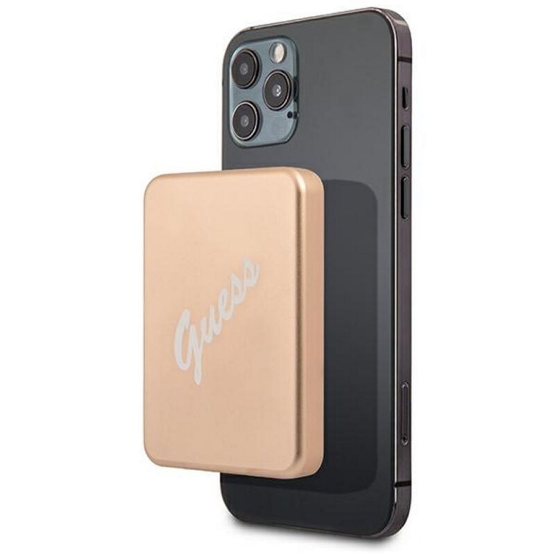 Powerbank GUESS MagSafe GUPBMSVSLG 3000 mAh 12W Złoty