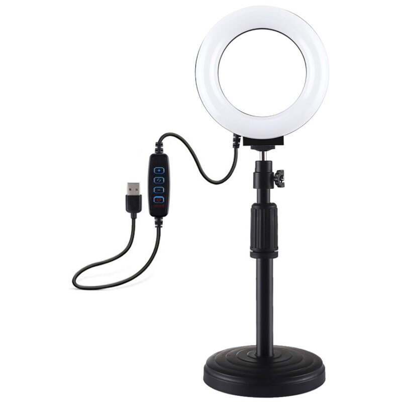 Lampa pierścieniowa LED PULUZ z regulowaną podstawką PU391