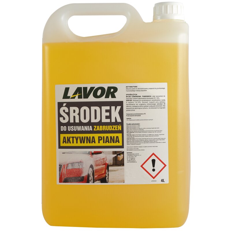 Aktywna piana do mycia samochodów LAVOR 3.697.0091 4000 ml