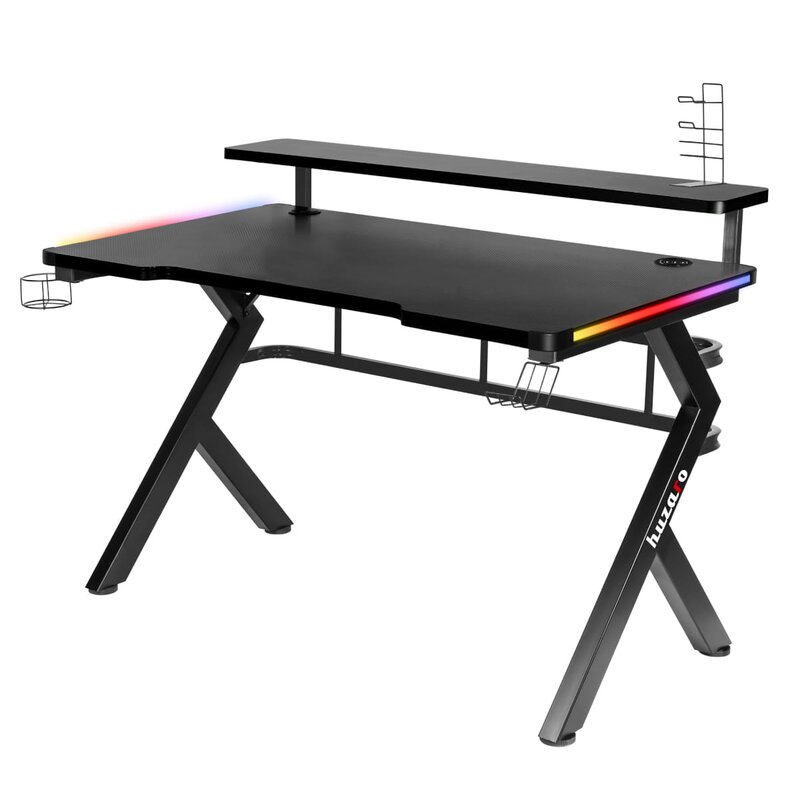 Biurko gamingowe HUZARO Hero 5.0 RGB Czarny