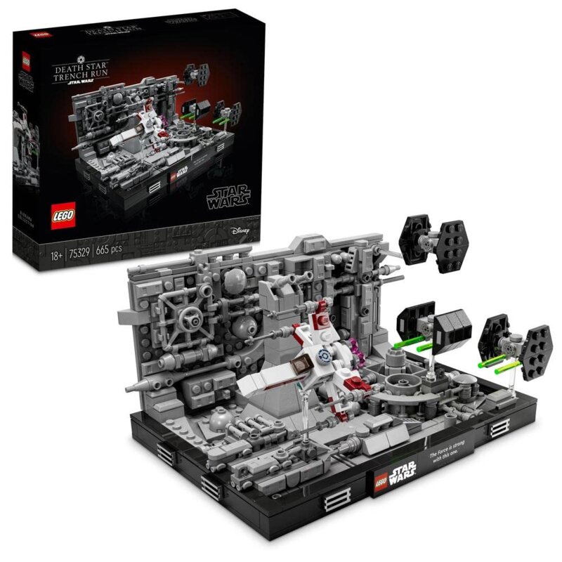 Lego 75329 Star Wars Diorama, Szturm na Gwiazdę Śmierci, Zestaw Konstrukcyjny dla Fanów Gwiezdnych Wojen, Model Kolekcjonerski dla Dorosłych, Prezent na Urodziny lub pod Choinkę